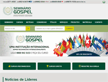 Tablet Screenshot of cursodepastor.com.br